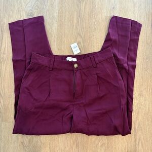 NWT Plum Pants from Loft in Lyocell